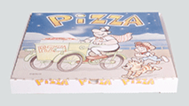 Cartone pizza 45 x 45 "Fumetto" ARTICOLI MONOUSO LUBOX ARETEILMONOUSOINCARTA.IT